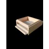Vysoké varroa dno 39×24 s vysouvací podložkou – masivní provedení