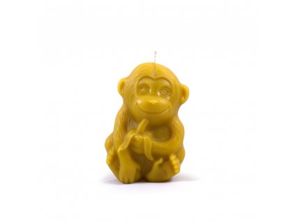 Svíčka z včelího vosku - Opice