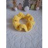 Háčkovaná scrunchie jarní edice