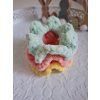 Háčkovaná scrunchie jarní edice