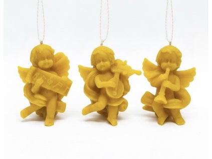 💛 Andělíčci z čistého včelího vosku na pověšení 🐝