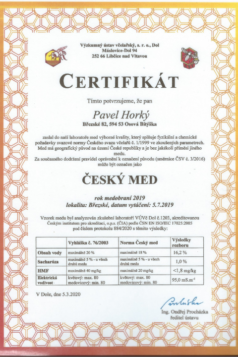 Certifkát