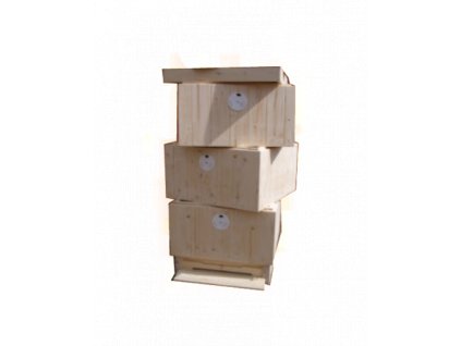 Třeboňský úl 1 (uteplený), rozměr 39x27,5 cm, 11 rámků (Dno VARROA, Nástavek 3 ks r.m. 39 x 27,5, Víko Vnější víko)