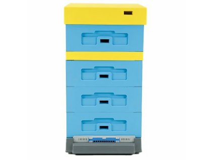 Ul Dadant Blatt ½ s vysokym plastovym dnem Varroa, lakovany 10 R