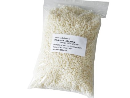Vceli vosk - bile pelety - 500 g