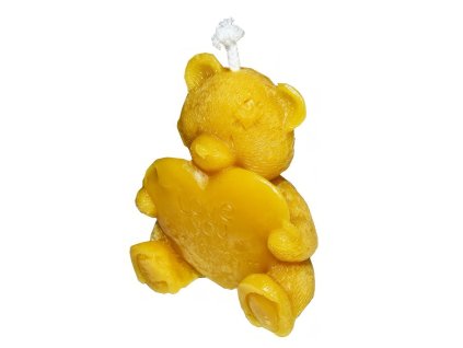 Silikonova forma - medvidek se srdcem - 6,5 cm - LZ116