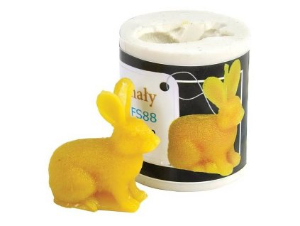 Silikonova forma na svicky - zajicek - 3,5 cm - FS88