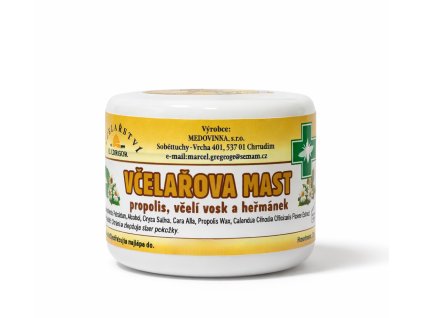 Včelařova mast - propolis, včelí vosk a heřmánek