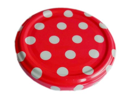 Víčko červený puntík TO 66