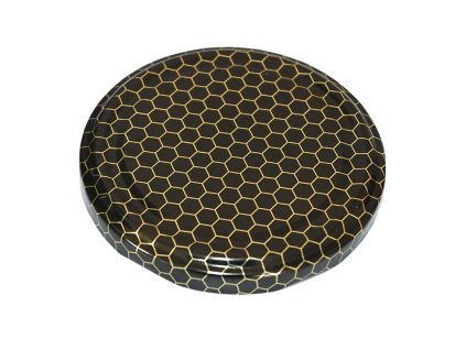 Víčko TO 82 Včelí plást černé pozadí