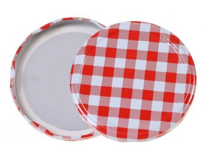 Víčko TO 82 karo červené RTS paster