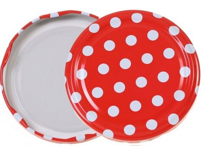 Víčko TO 82 Puntík červené RTS paster