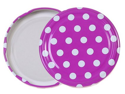 Víčko TO 82 Puntík fialové RTS paster