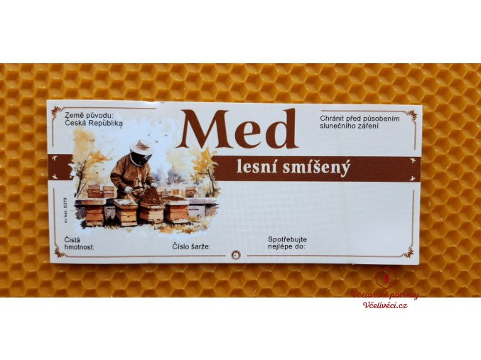 Etiketa samolepící MED 116x50 lesní smíšený