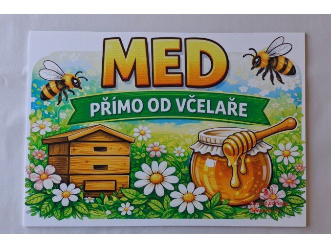 Cedule "Med přímo od včelaře"