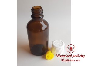Skleněná lékovka 50 ml s kapátkem