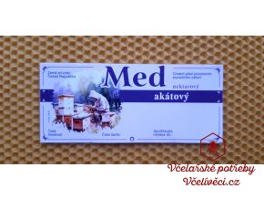 Etiketa samolepící MED 116x50 akátový