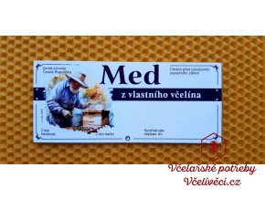 Etiketa samolepící MED 116x50 z vlastního včelína