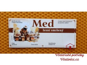 Etiketa samolepící MED 116x50 lesní smíšený