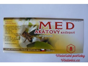 Samolep etiketa med akátový