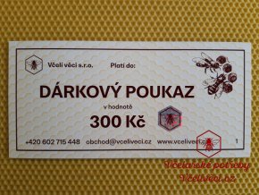 Dárkový poukaz v hodnotě 300 Kč