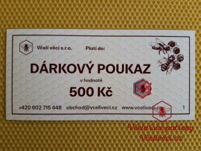 Dárkový poukaz v hodnotě 500 Kč