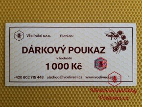 Dárkový poukaz v hodnotě 1000 Kč