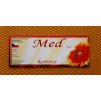 Etiketa samolepící MED květový - větší