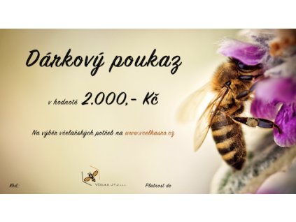 Dárkový poukaz 2000, 250kb