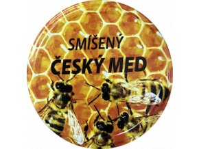 Víčko včelky na plástu Český med smíšený TO82