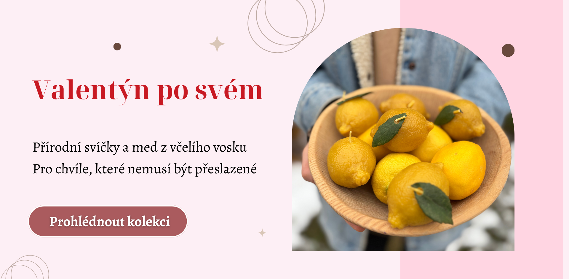 Objevte valentýnský balíček svíček ze včelího vosku