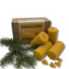 Adventní svíčky z včelího vosku s ozdobou – sada 4 ks