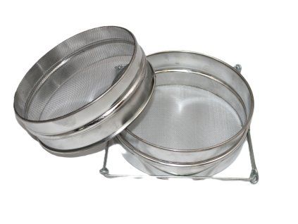 cedník dvojitý rovný s oušky