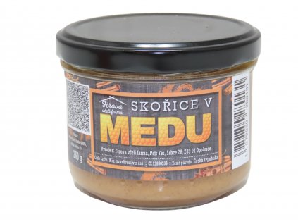 Skořice v medu včelí farma Fér