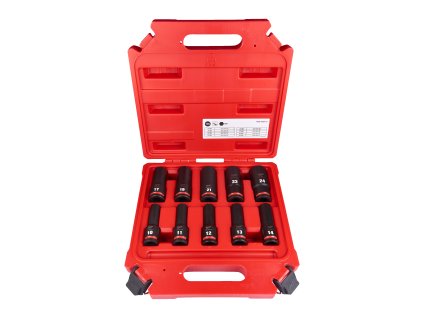 Průmyslové hlavice Shockwave 1/2" HEX  sada 10ks prodloužené
