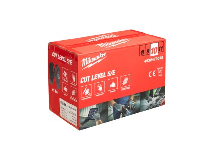 Rukavice odolné proti proříznutí Stupeň 5 -  vel XL/10 - 144ks