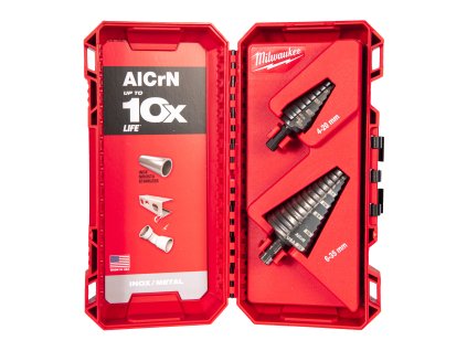 Sada stupňovitých kobaltových vrtáků 2ks - 4-20mm/6-35mm