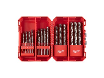 25ks sada vrtáků Red Hex do kovu SWave HSS-G TiN