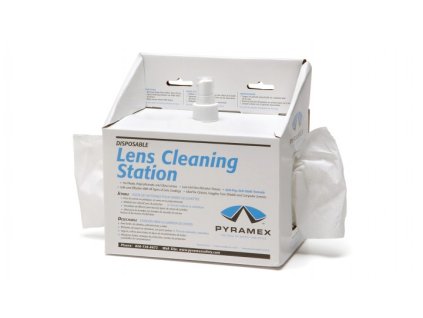 Pyramex Lens Cleaning Station 8oz Cleaning Solution 600 tissues LCS10