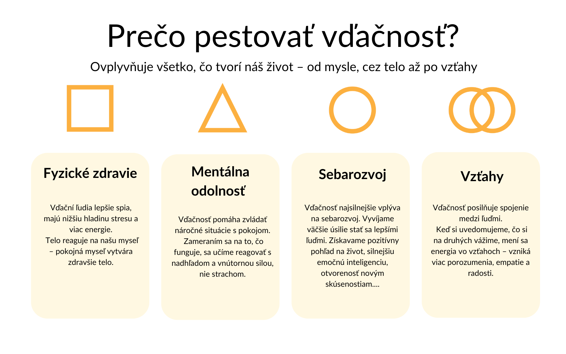 4 dôvody prečo je vdačnosť super