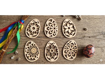 Dřevěné dekorační vajíčka