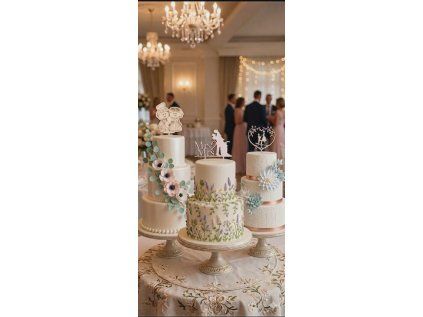 Svatební zápichy do dortu