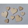 Dřevěná srdíčka