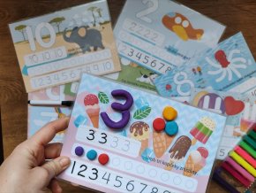 Modelovacie podložky - ČÍSLA