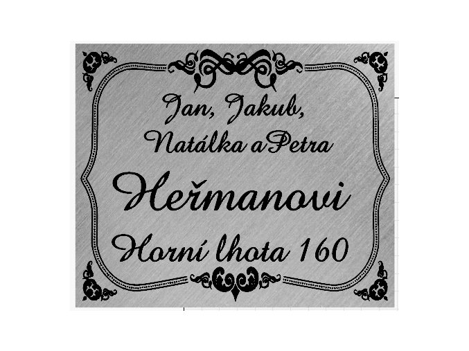cedulka na dveře