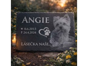 nahrobek pro psa bridlice 20