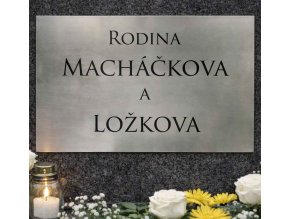 nahrobni deska z nerezu