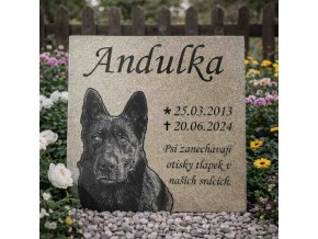 pomník pro psa keramika