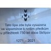 pamětní deska z nerezu