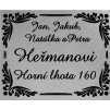 cedulka na dveře